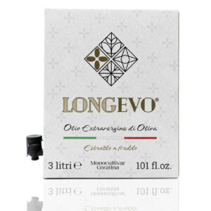 confezione da 3 litri di olio extra vergine di oliva monocultivar coratina - bag in box