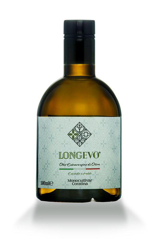 bottiglia tonda 500ml EVO pugliese coratina