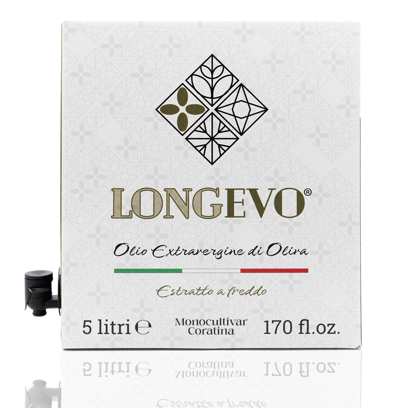olio extra vergine di oliva monocultivar coratina 5 litri bag in box