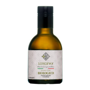bottiglia 250ml olio extravergine di oliva biologico monocultivar coratina frantoio de palma corato